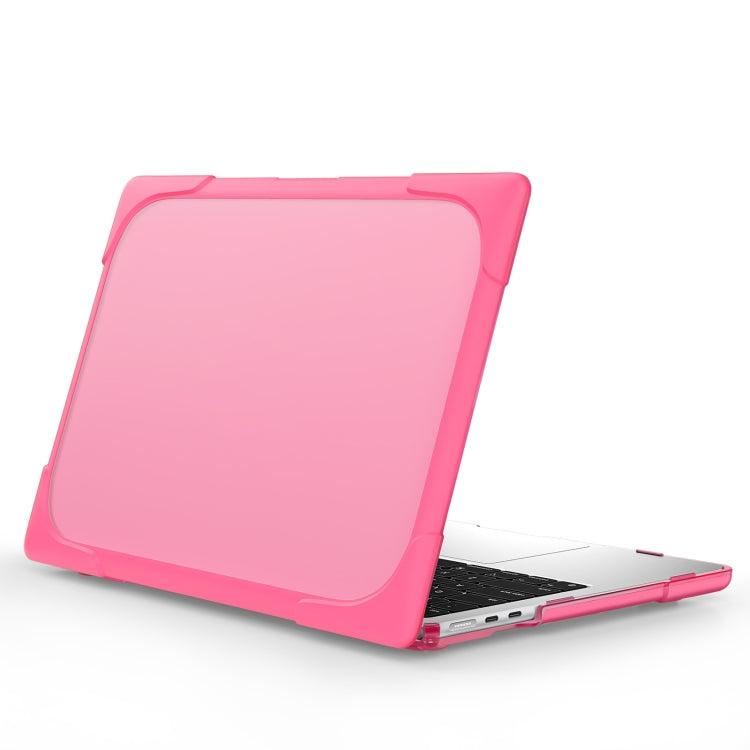 Rose Red TPU + PC Anti-Drop Protective Case for MacBook Air 13.6 inch A2681 2022