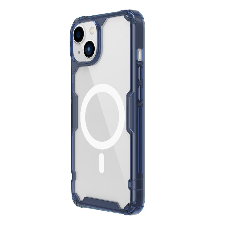 NILLKIN Ultra Clear Magsafe PC + TPU Phone Case for iPhone 14 (Blue)