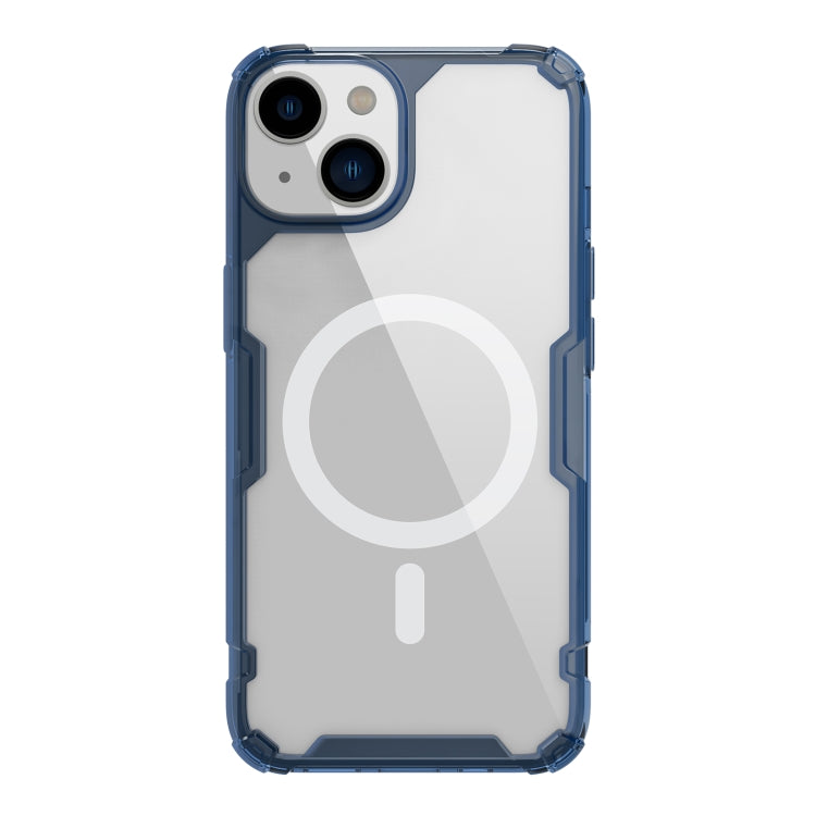 NILLKIN Ultra Clear Magsafe PC + TPU Phone Case for iPhone 14 Plus (Blue)