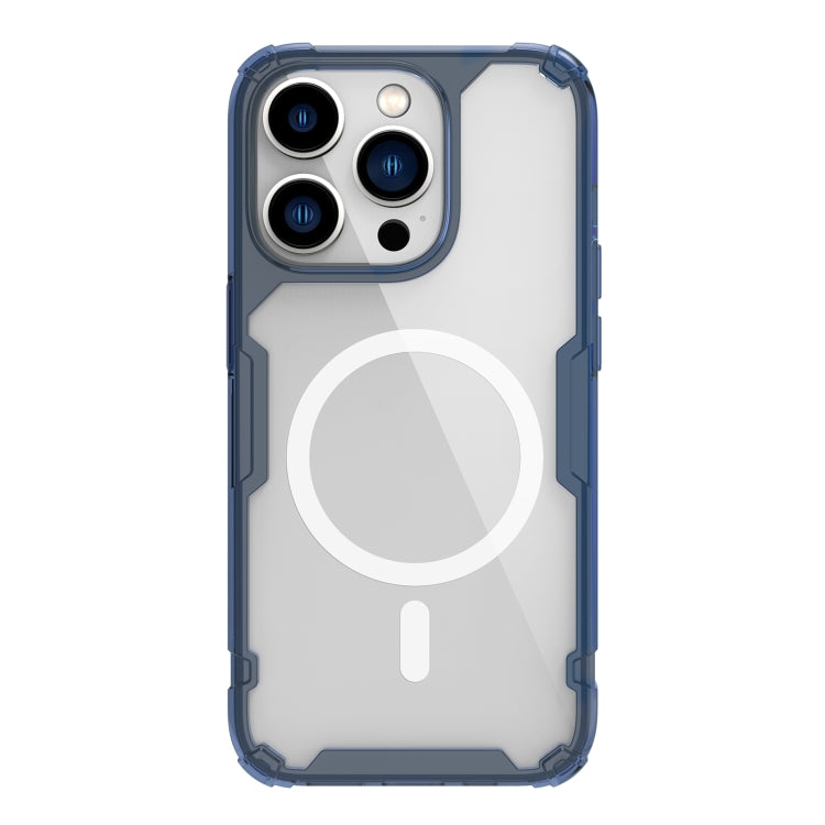 NILLKIN Ultra Clear Magsafe PC + TPU Phone Case for iPhone 14 Pro (Blue)