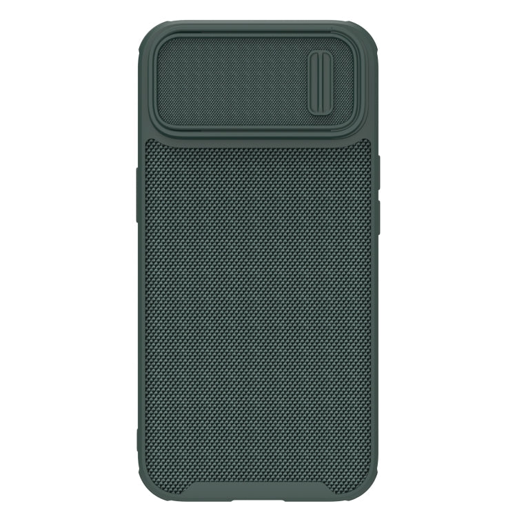 NILLKIN 3D Textured Camshield PC + TPU Phone Case for iPhone 14 Plus (Green)