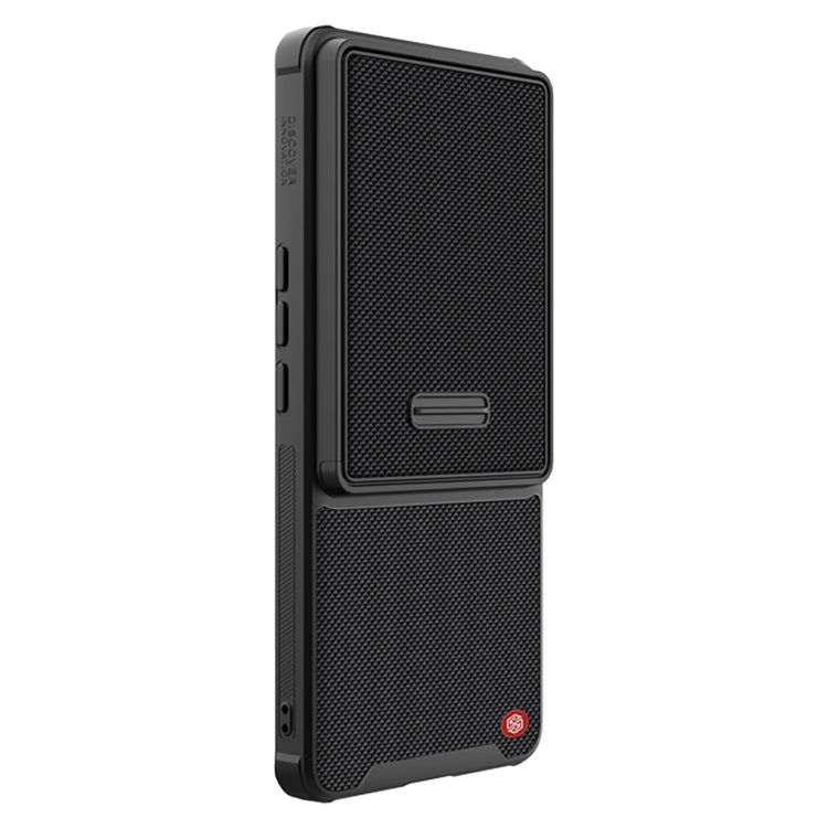 NILLKIN 3D Textured Camshield PC + TPU Phone Case for Xiaomi 12S Ultra (Black)