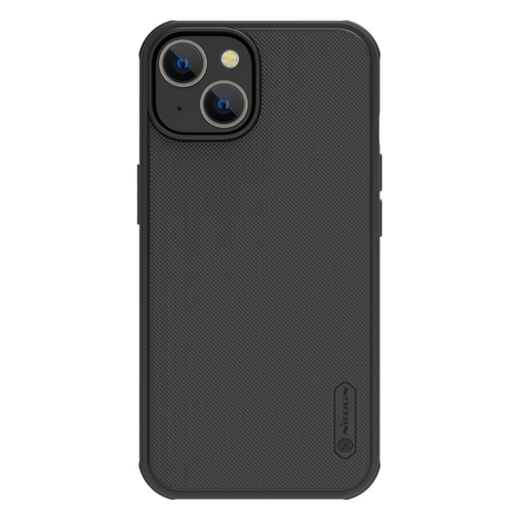 Black NILLKIN Frosted Shield Pro Magsafe Case for iPhone 14