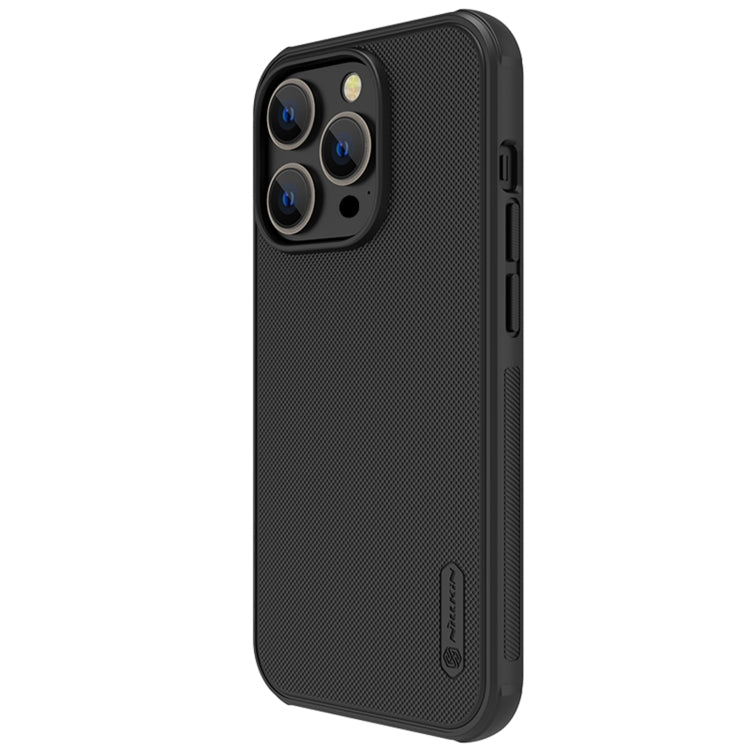 NILLKIN Frosted Shield Pro Magsafe Phone Case for iPhone 14 Pro (Black) with Magnetic Design and Full Protection