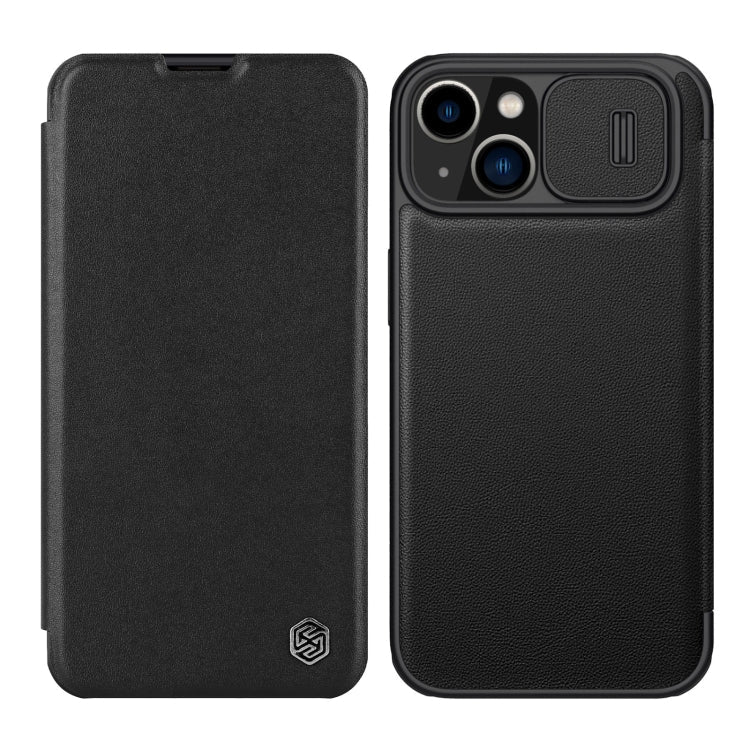 NILLKIN QIN Series Pro Leather Phone Case for iPhone 14 Plus (Black)