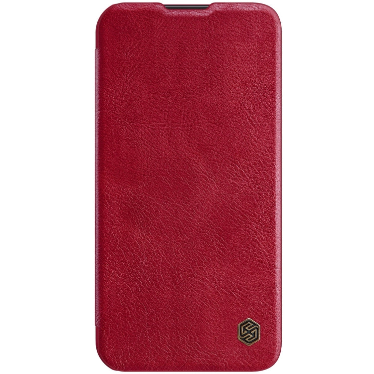 NILLKIN QIN Series Pro Crazy Horse Texture Leather Case for iPhone 14 (Red)