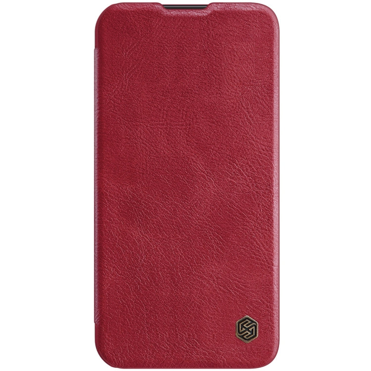 NILLKIN QIN Series Pro Crazy Horse Texture Leather Case for iPhone 14 Pro Max (Red)