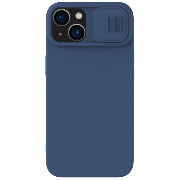 NILLKIN CamShield MagSafe Liquid Silicone Phone Case for iPhone 14 (Blue)