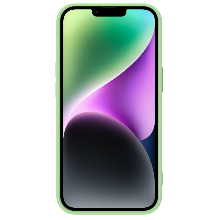 NILLKIN CamShield MagSafe Liquid Silicone Phone Case for iPhone 14 Plus (Green)