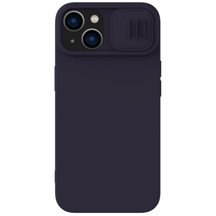 NILLKIN CamShield MagSafe Liquid Silicone Phone Case for iPhone 14 Plus (Deep Purple)