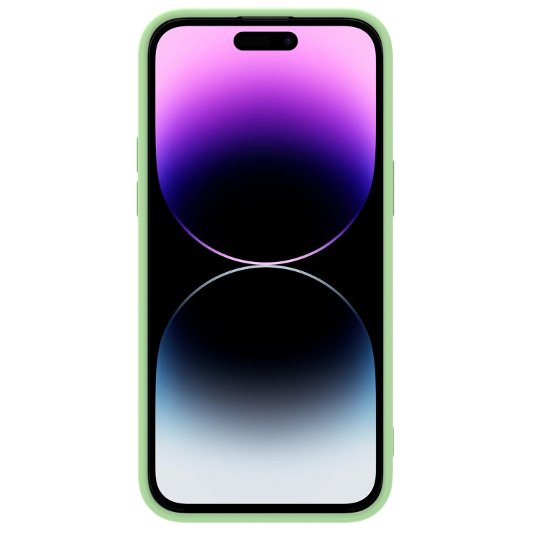 NILLKIN CamShield MagSafe Liquid Silicone Phone Case for iPhone 14 Pro (Green)