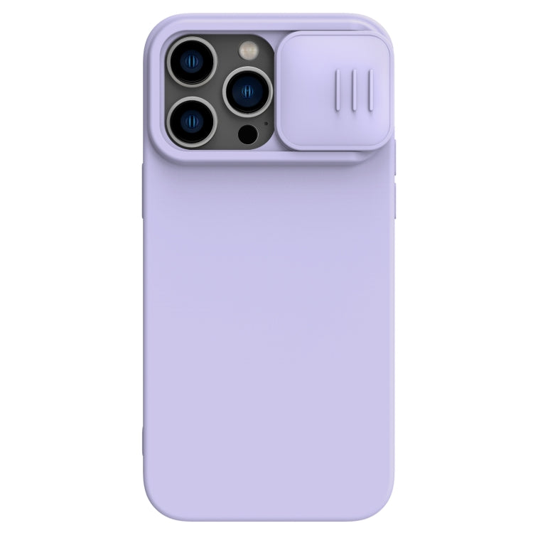 NILLKIN CamShield MagSafe Liquid Silicone Phone Case for iPhone 14 Pro Max (Purple)