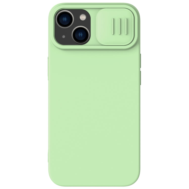 NILLKIN CamShield Liquid Silicone Phone Case for iPhone 14 - Green