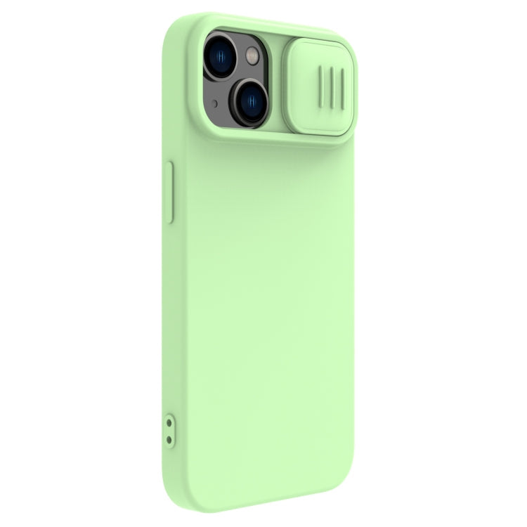 NILLKIN CamShield Liquid Silicone Phone Case for iPhone 14 - Green