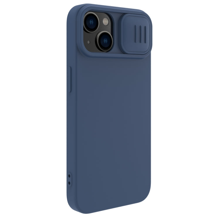 Blue NILLKIN CamShield Liquid Silicone Phone Case for iPhone 14