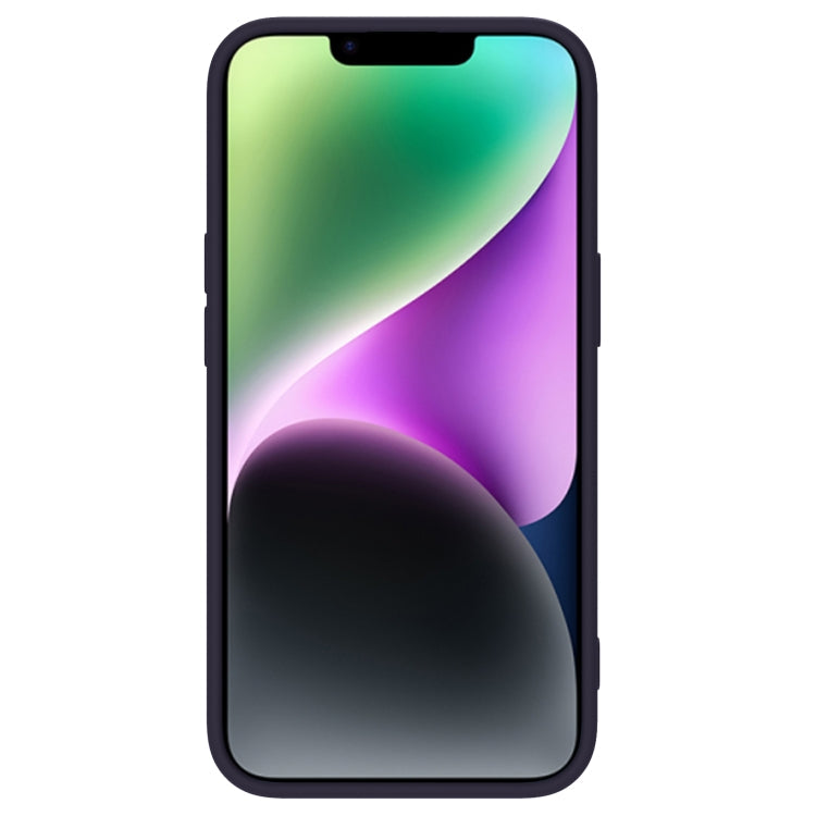 NILLKIN CamShield Liquid Silicone Phone Case for iPhone 14 - Deep Purple