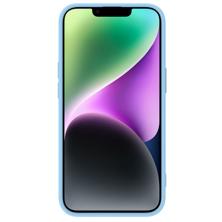 CamShield Liquid Silicone Phone Case for iPhone 14 (Sky Blue) NILLKIN