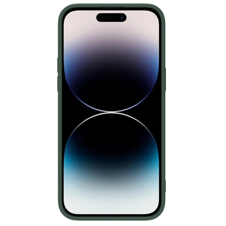 NILLKIN CamShield Liquid Silicone Phone Case for iPhone 14 Pro (Dark Green)
