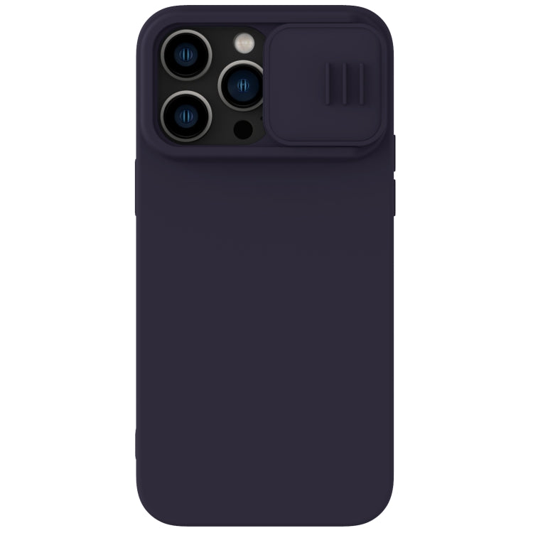 NILLKIN CamShield Liquid Silicone Phone Case for iPhone 14 Pro (Deep Purple)