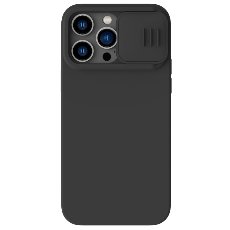 NILLKIN CamShield Liquid Silicone Phone Case for iPhone 14 Pro Max (Black)
