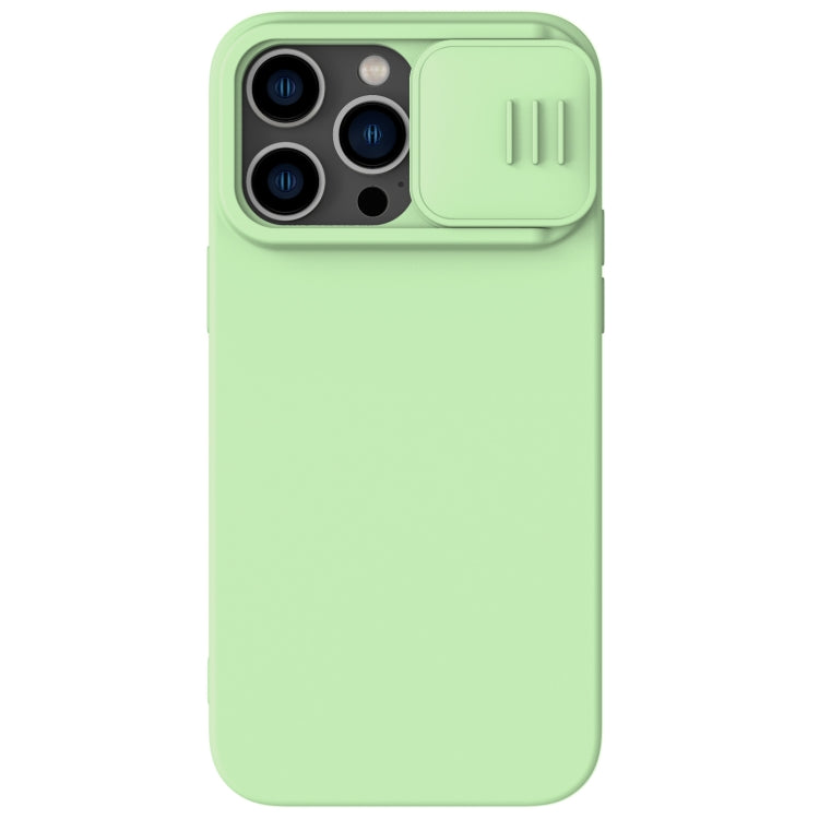 NILLKIN CamShield Liquid Silicone Phone Case for iPhone 14 Pro Max (Green)