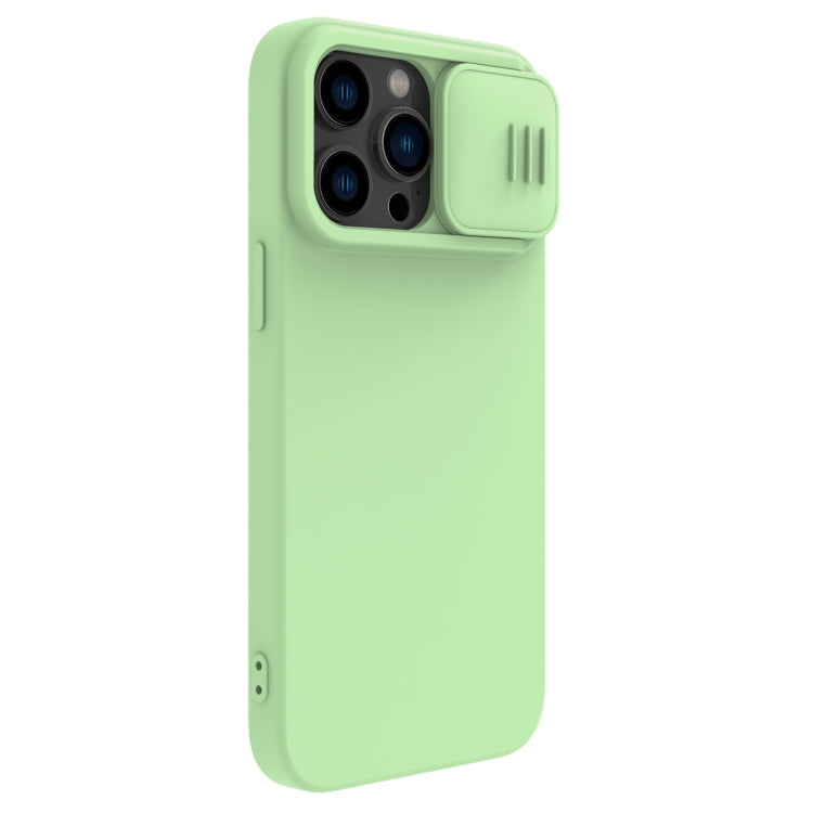 NILLKIN CamShield Liquid Silicone Phone Case for iPhone 14 Pro Max (Green)