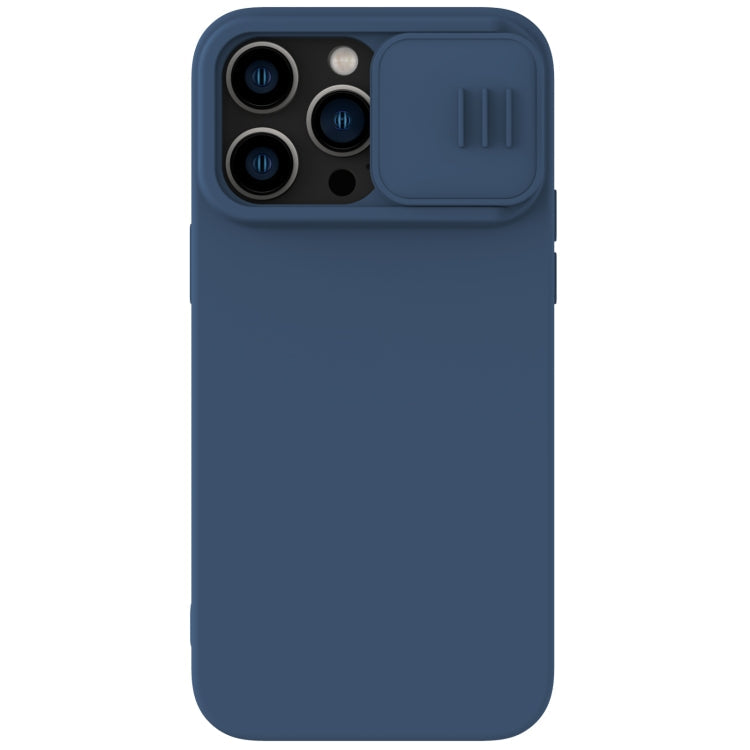 NILLKIN CamShield Liquid Silicone Phone Case for iPhone 14 Pro Max (Blue)