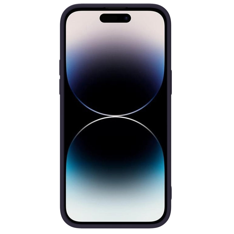 NILLKIN CamShield Liquid Silicone Phone Case for iPhone 14 Pro Max (Deep Purple)