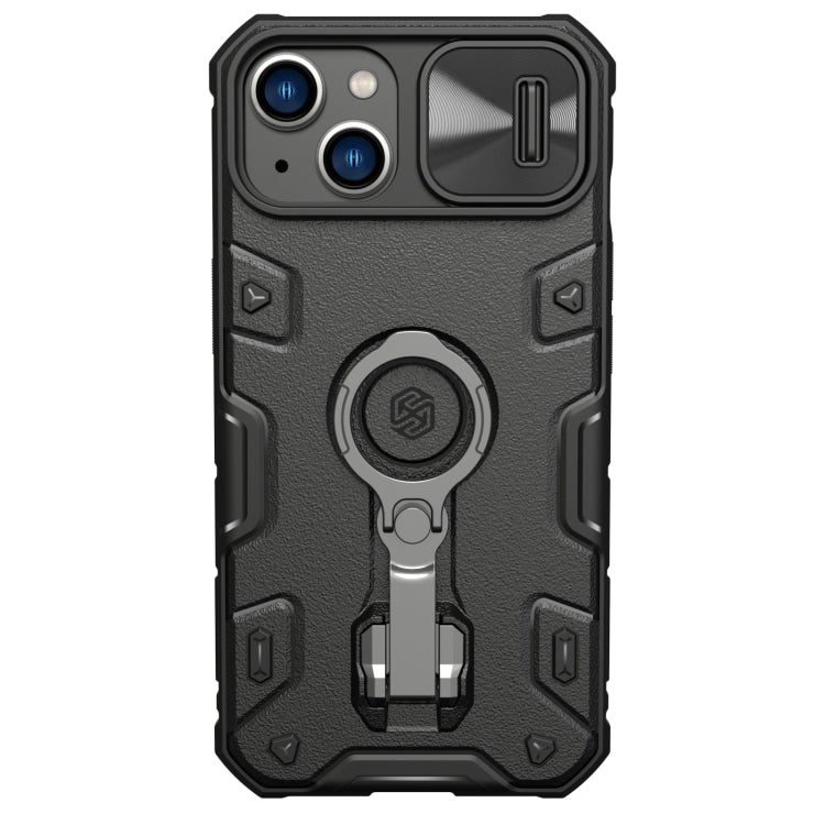 NILLKIN Shockproof CamShield Armor Protective Case for iPhone 14 (Black)