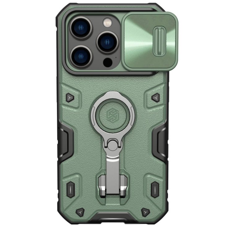 NILLKIN Shockproof CamShield Armor Protective Case for iPhone 14 Pro (Green)