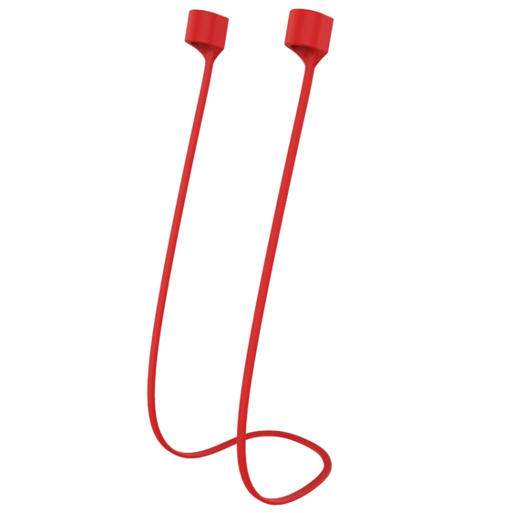 AirPods Pro 2 Magnetic Silicone Lanyard with Anti-lost Rope (Red)