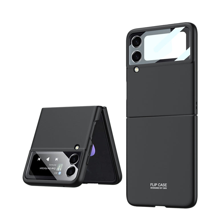 GKK Integrated Ultra-thin Full Coverage Phone Case for Samsung Galaxy Z Flip4 (Black)