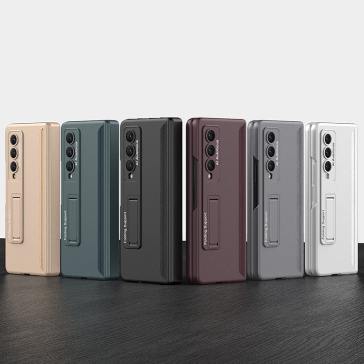 Magnetic Hinge Folding Phone Case for Samsung Galaxy Z Fold4 - Silver