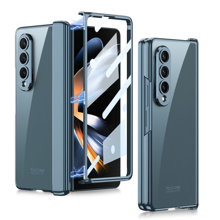 GKK Magnetic Hinged Phantom Folding Case for Samsung Galaxy Z Fold4 (Green)