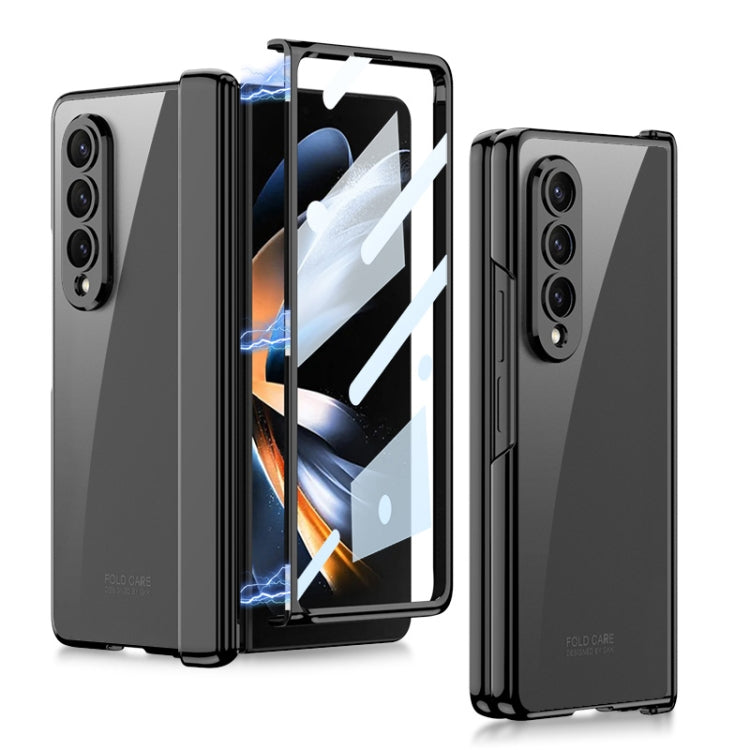 GKK Magnetic Hinged Phantom Folding Phone Case for Samsung Galaxy Z Fold4 (Black)