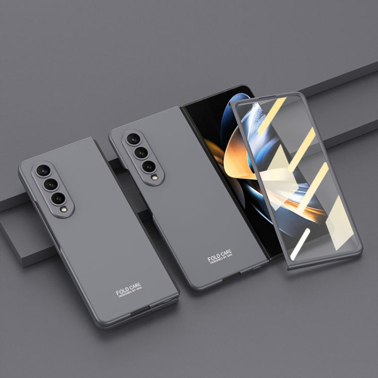 Samsung Galaxy Z Fold4 GKK Integrated Ultra-thin Full Coverage Phone Flip Case in Grey