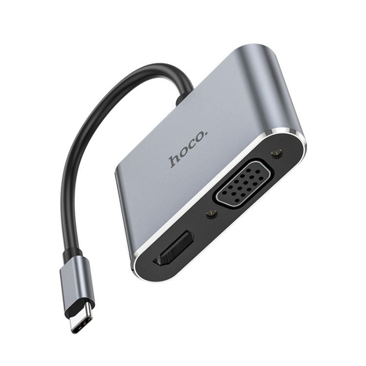 hoco HB29 USB-C Type-C Multifunction Converter HDTV+VGA HUD(Tarnish)