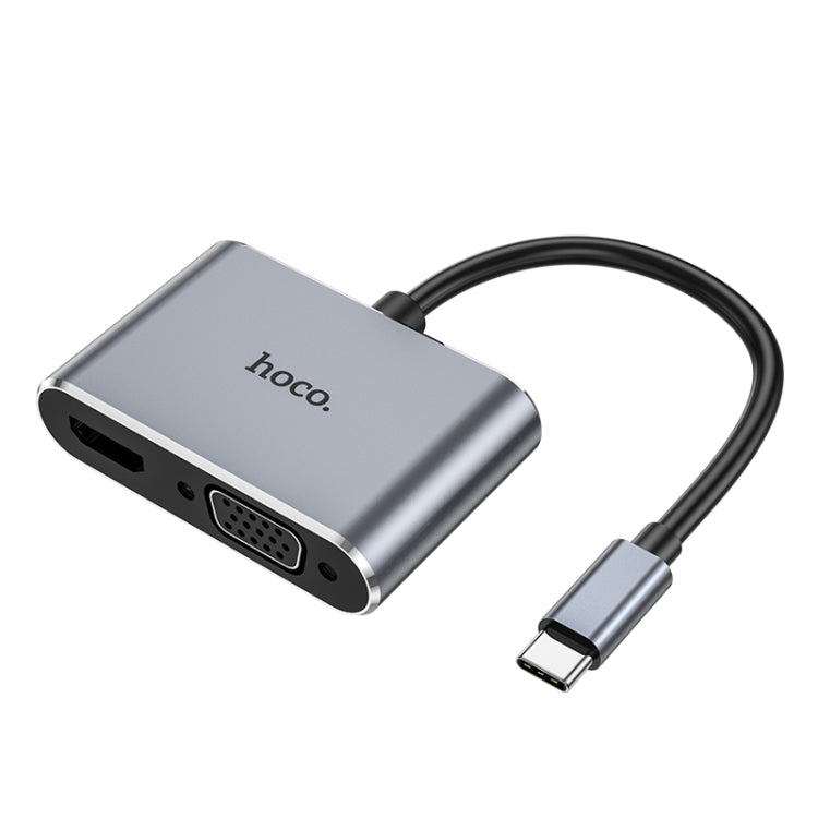 hoco HB29 USB-C Type-C Multifunction Converter HDTV+VGA HUD(Tarnish)