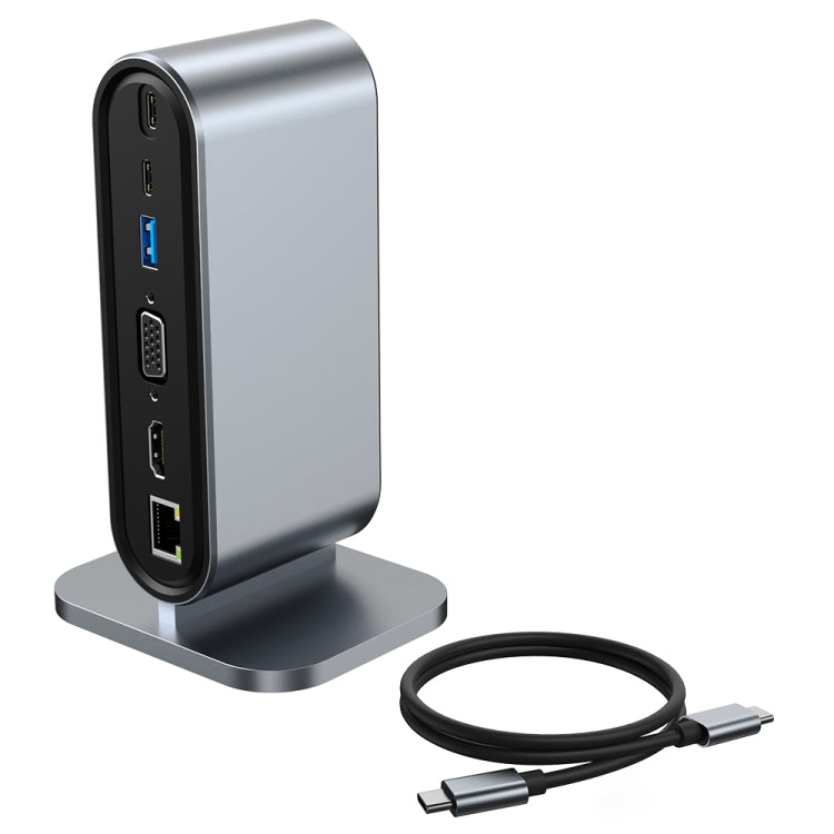 12 in 1 USB-C / Type-C Vertical Multi-interface HUB Adapter with Fast Transfer Rate