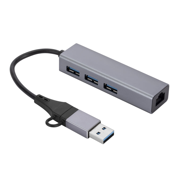 USB3.0 Gigabit Network Type-C to Network Port USB x 3 HUB