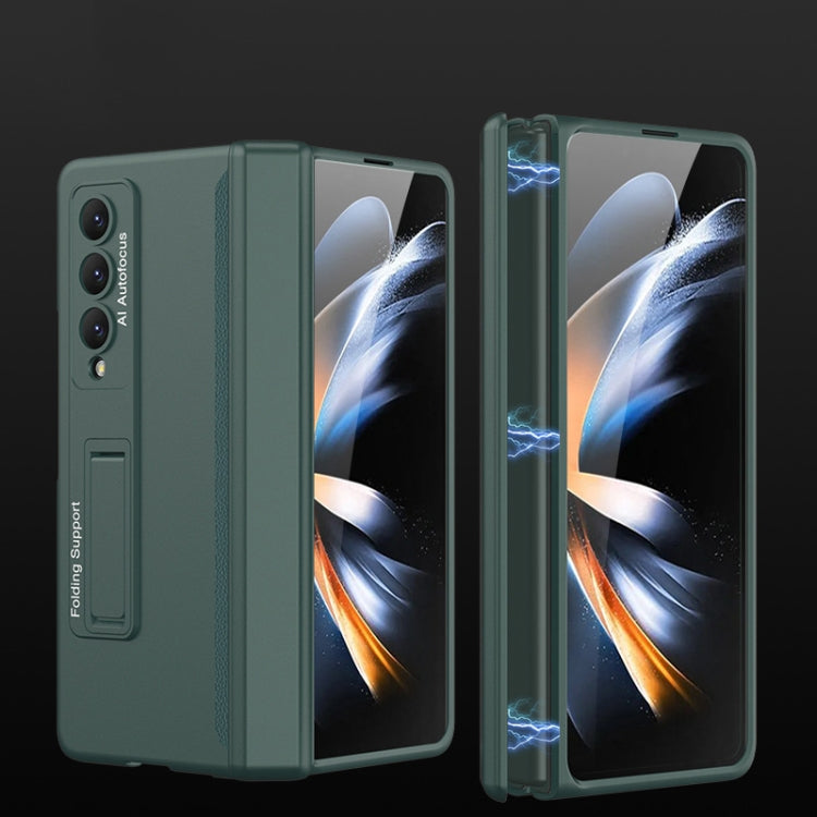 GKK Magnetic Hinged Folding Full Phone Case for Samsung Galaxy Z Fold4 - Night Green