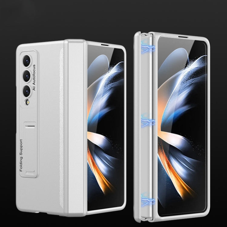 Samsung Galaxy Z Fold4 GKK Magnetic Hinged Folding Phone Case - Silver