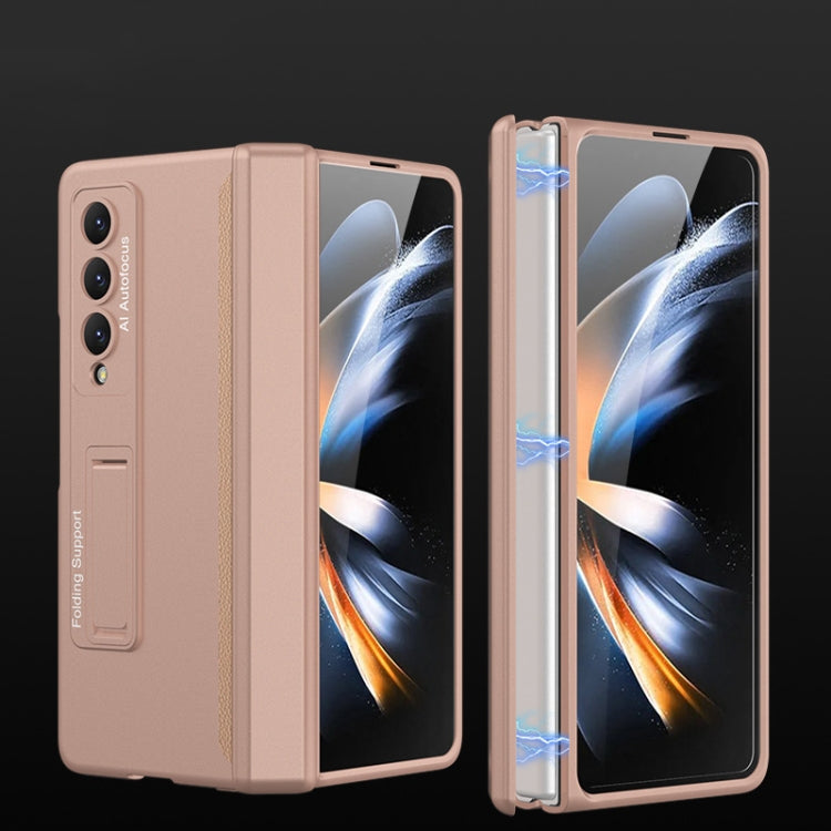 Samsung Galaxy Z Fold4 GKK Magnetic Hinged Folding Full Phone Case (Gold)