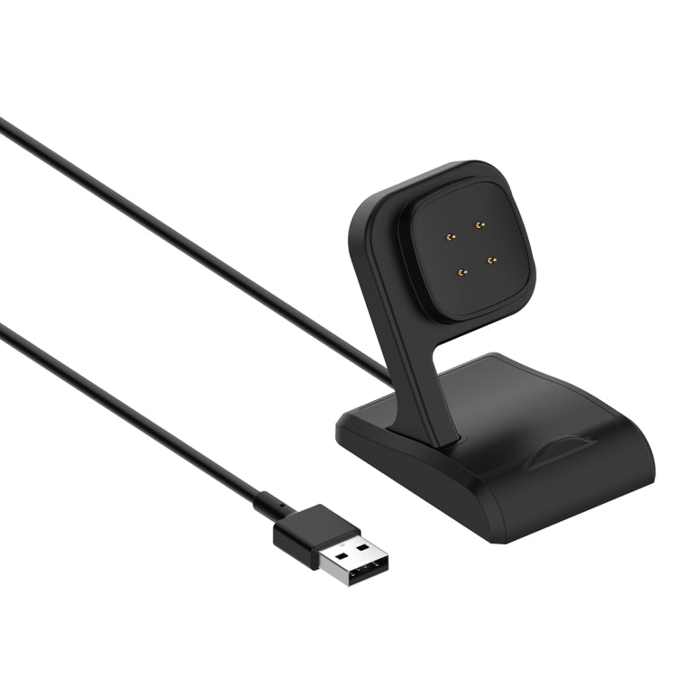 Vertical Magnetic Charger Holder for Fitbit Versa 4 / Sense 2 with Chip Protection and Fast Charging Support