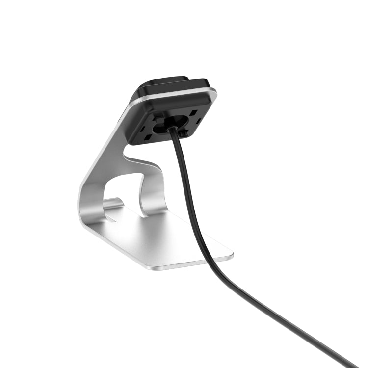 Fitbit Versa4 / Sense2 Portable Magnetic Metal Charger with 1.5m Cable (Silver)