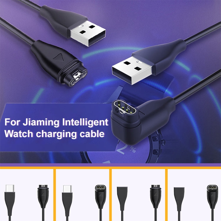 Garmin Watch USB-C Charging Cable, Type-C Female Side Elbow