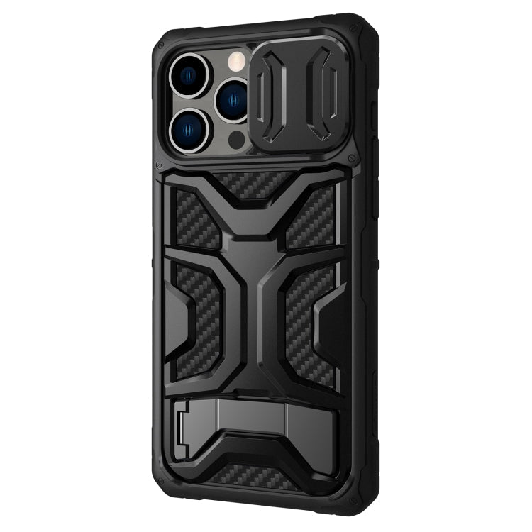 NILLKIN Sliding Camera Cover Design TPU + PC Magnetic Phone Case for iPhone 14 Pro Max (Black)