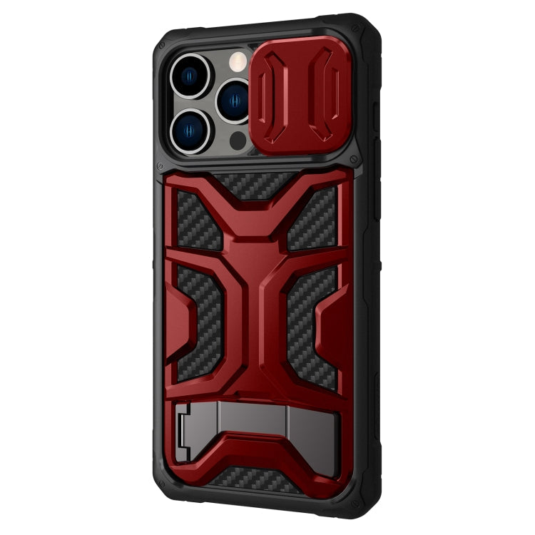 NILLKIN Sliding Camera Cover Magnetic Phone Case for iPhone 14 Pro Max (Red)