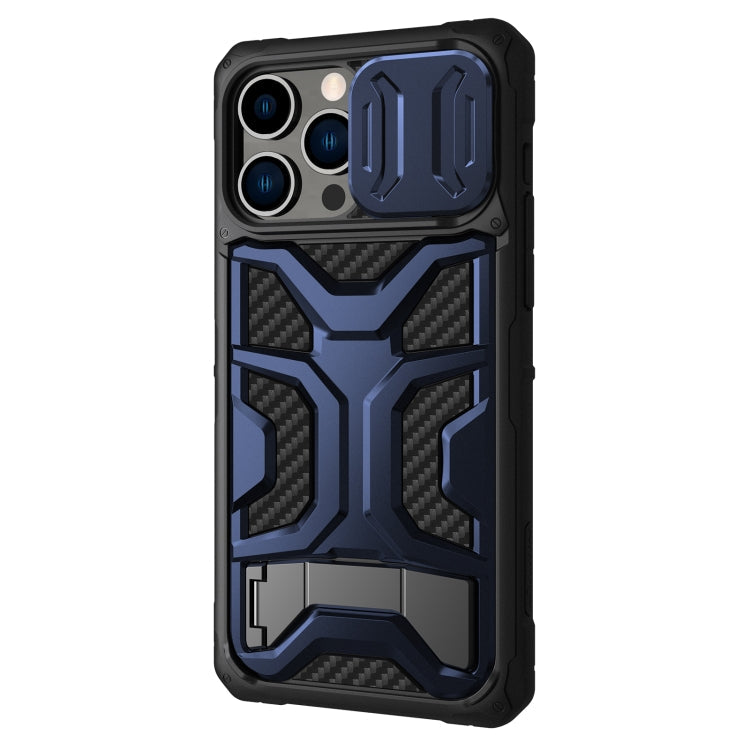 NILLKIN Sliding Camera Cover Phone Case for iPhone 14 Pro Max (Blue)