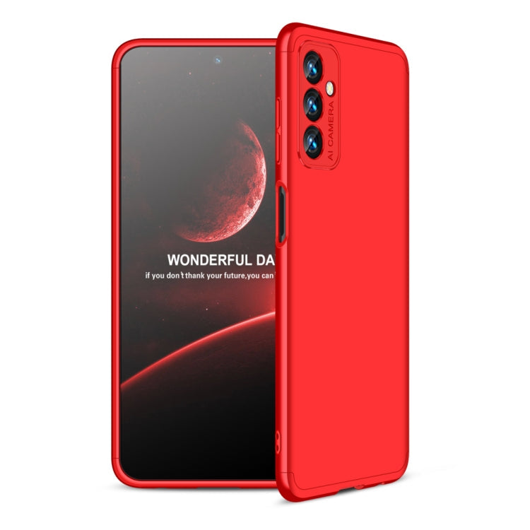 Samsung Galaxy F13 / M13 India GKK Three Stage Splicing Full Coverage PC Phone Case (Red)